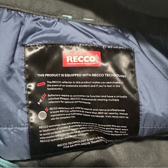 Mountain Hardwear Returnia Insulated Snow Pants Spruce Blue Size small - Picture 15 of 15